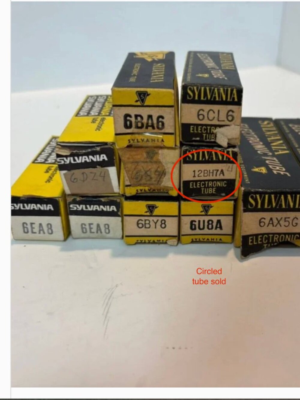 Lot of 10 Sylvania Vintage Electronic Tubes Untested